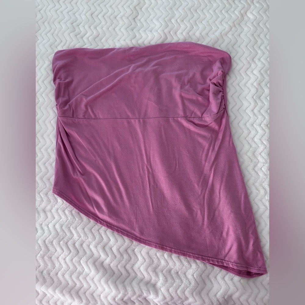 SEE YOU MONDAY NWT. Strapless Asymmetrical Top - Picture 10 of 10